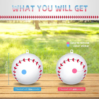 Gender Reveal Baseballs | Baby Riddle