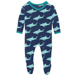 Kickee Pants Flag Blue Sharky