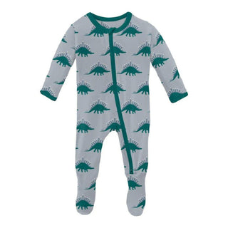 Kickee Pants Pearl Blue Menorahsaurus