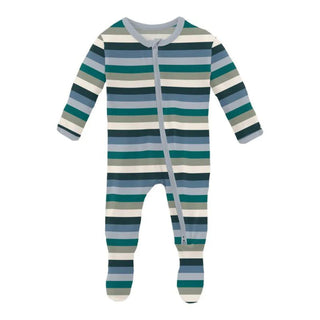 Kickee Pants Snowy Stripe