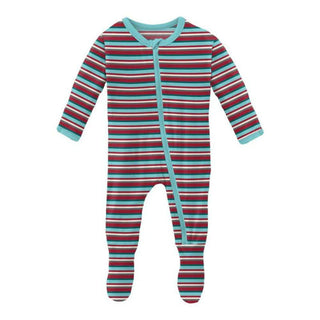 Kickee Pants Christmas Stripe - WCA22