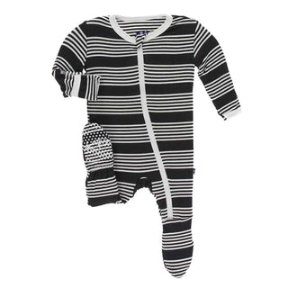 Kickee Pants Zebra Agriculture Stripe