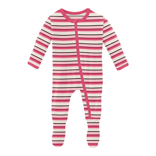 Kickee Pants Winter Rose Stripe - 15YA22 Collection