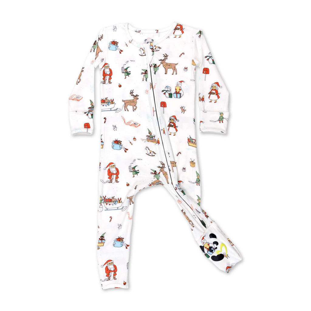 Bamboo Convertible Footie Romper - Emmett (Construction Vehicles) main image 1