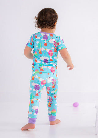 Birdie Bean Girl's Short Sleeve Pajama Set - Lola (Easter Egg Hot Air Balloons)