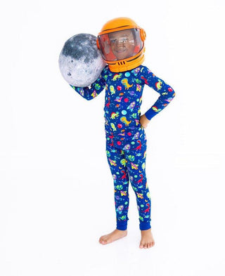 Bamboo Long Sleeve Pajama Set - Comet (Dinosaurs and Space) Birdie Bean Size: 2T