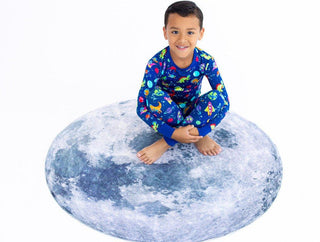 Bamboo Long Sleeve Pajama Set - Comet (Dinosaurs and Space) Birdie Bean Size: 2T