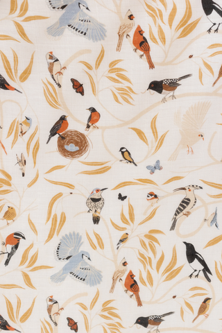 Clementine Kids Crib Sheet - For the Birds