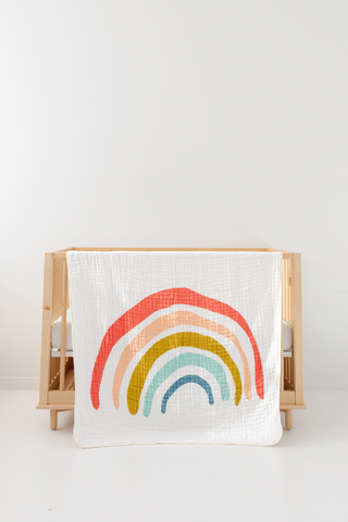 Clementine Kids Quilt Blanket - Rainbow