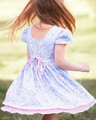 Eliza Cate and Co Girl's Twirl Dress - Little Bunny
