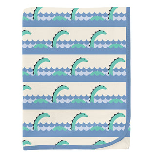 KicKee Pants Baby Boys Print Swaddling Blanket - Natural Sea Monster