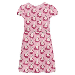 Girl's Print Bamboo Flutter Sleeve Twirl Dress with Pockets - Cake Pop Thumbelina KicKee Pants Size: 2T
