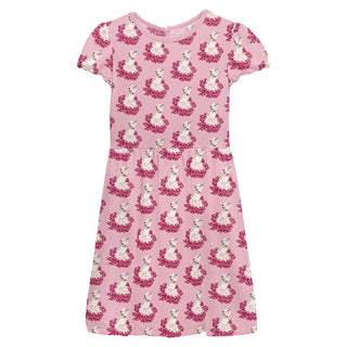 Girl's Flutter Sleeve Twirl Dress with Pockets - Cake Pop Thumbelina