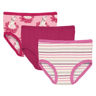 Girl's Underwear Set - Cake Pop Thumbelina, Dragon Fruit & Whimsical Stripe