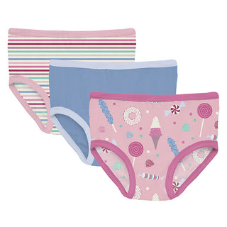 Girl's Underwear Set - Make Believe Stripe, Dream Blue & Cake Pop Candy Dreams