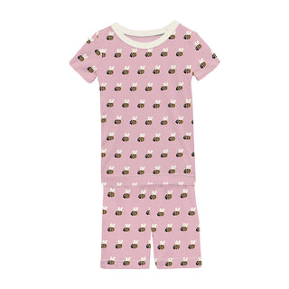 Kickee Pants Short Sleeve Pajama Set with Shorts - Cake Pop Baby Bumblebee