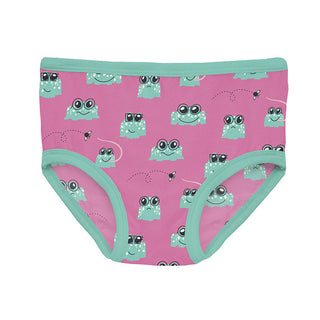 Kickee Pants Girl's Underwear - Tulip Bespeckled Frogs