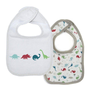 Magnetic Me Organic Cotton Magnetic Reversible Bib - Dino Expedition