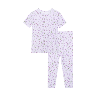 Posh Peanut Girl's Short Sleeve Pajama Set - Jeanette (Floral)