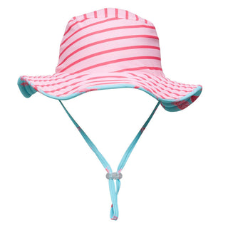 Snapper Rock Girl's Sustainable Reversible Bucket Hat - Lighthouse Island