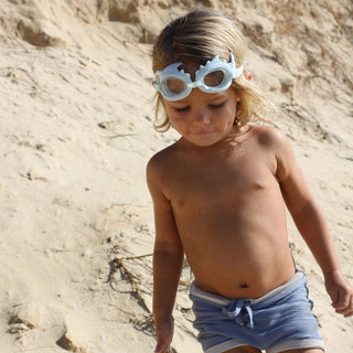 Sunny Life Mini Swim Goggles - Khaki Shark Tribe