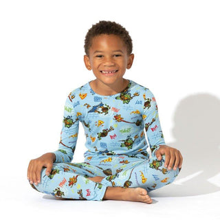 Bamboo Long Sleeve Pajama Set - Teenage Mutant Ninja Turtles Pizza Bellabu Bear Size: 18-24 Months