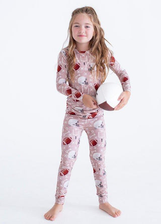 Bamboo Long Sleeve Pajama Set - Jackson (Football) Birdie Bean Size: 2T