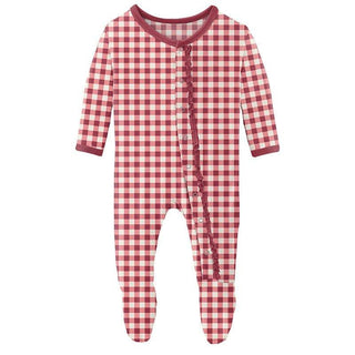 Kickee Pants Wild Strawberry Gingham