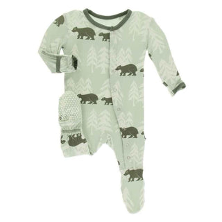 Kickee Pants Aloe Bears and Treeline