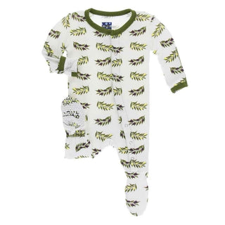 Kickee Pants Natural Olive Branch