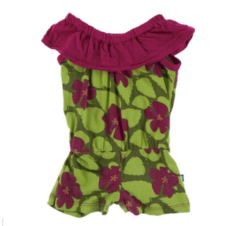 Kickee Pants Pesto Hibiscus