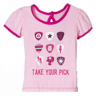 Bamboo Short Sleeve Puff Tee, Lotus Take Your Pick KicKee Pants Size: 6-12 Months