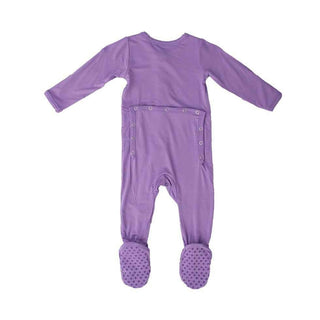 Girl's Bamboo Footie Sleeper - Orchid Kozi and Co. Size: 3-6 Months