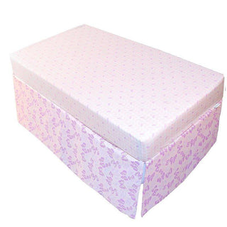 Ben & Noa Cotton Percale Crib Skirt - Pink Butterfly Kushies Size: One Size