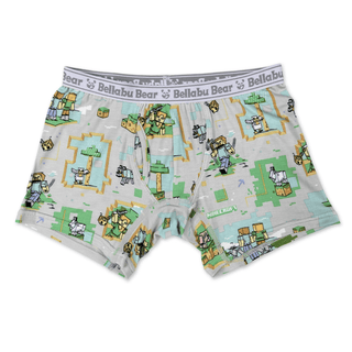 Bamboo Boxer Briefs (Pack of 3) - Minecraft Bellabu Bear Size: 2T-3T