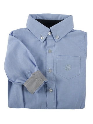 Andy and Evan Boys Long Sleeve Oxford Shirt - Blue
