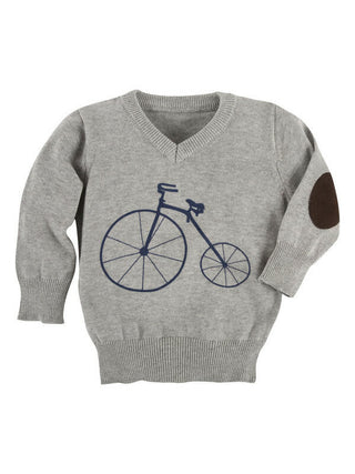 Andy and Evan Boys Long Sleeve Sweater - Bicycle