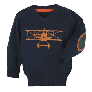 Andy and Evan Navy Airplane Sweater