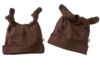 Babysoy Boys Double Knot Hat - Chocolate