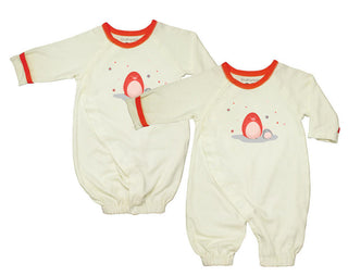 Babysoy Infant Convertible Gown - Penguin