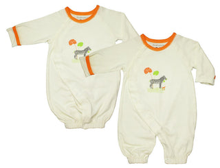 Babysoy Infant Convertible Gown - Zebra