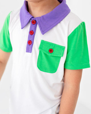 Eliza Cate and Co Boy's Space Ranger Fairytale Polo Shirt - PRE-ORDER