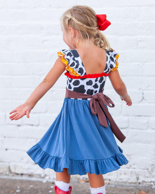 Eliza Cate and Co Girl's Cowboy BFF Fairytale Twirl Dress - PRE-ORDER