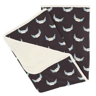 KicKee Pants Baby Print Bamboo Stroller Blanket - Midnight Email