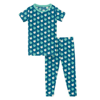 KicKee Pants Boy's Print Bamboo Short Sleeve Pajama Set - Seaport Johnny Appleseed 