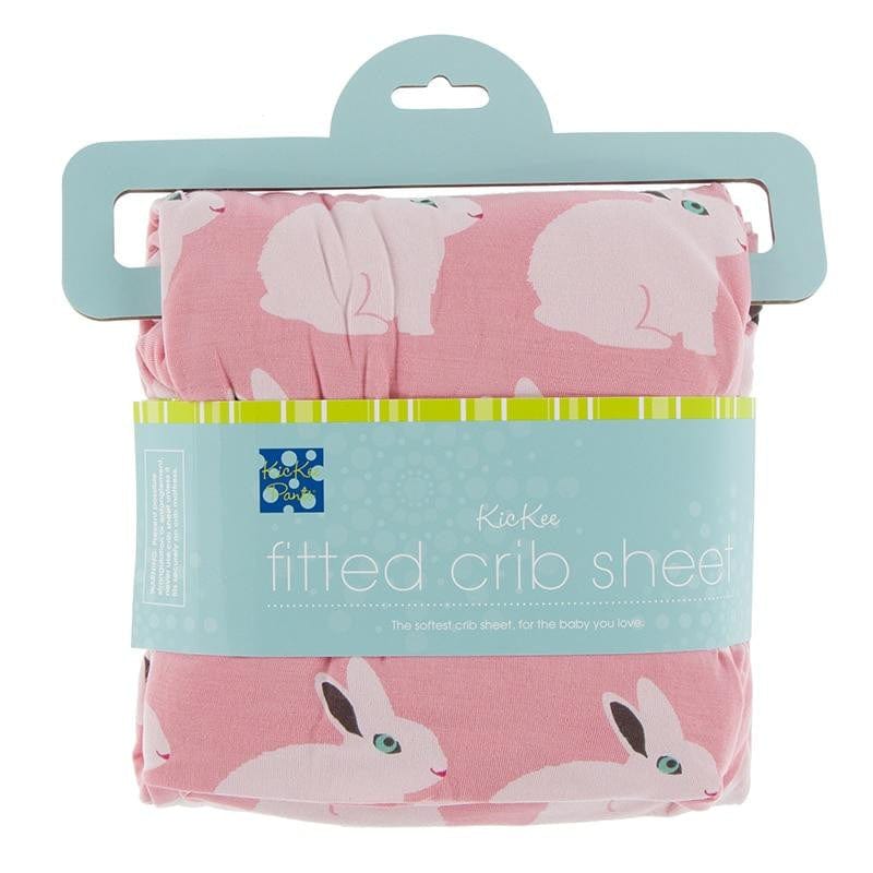 Kickee Pants Baby Crib Sheets Strawberry Forest Rabbit Baby Riddle