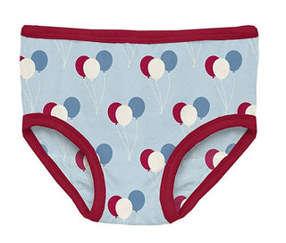 KicKee Pants Girl's Print Underwear - Spring Sky Birthday