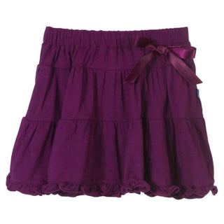KicKee Pants Girls Solid Tiered Skirt, Melody