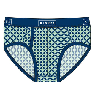 KicKee Pants KicKee Mens Print Brief Underwear - Pistachio Taj Mahal