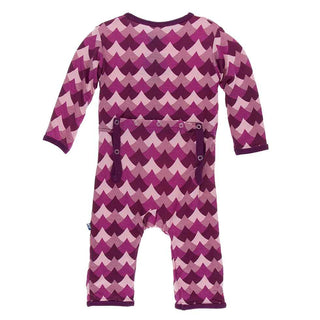 KicKee Pants Print Coverall with Snaps - Melody Waves